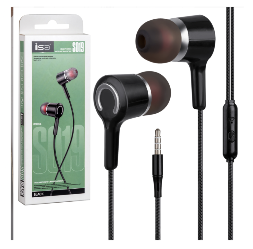 Наушники ISA S019 с микрофоном
