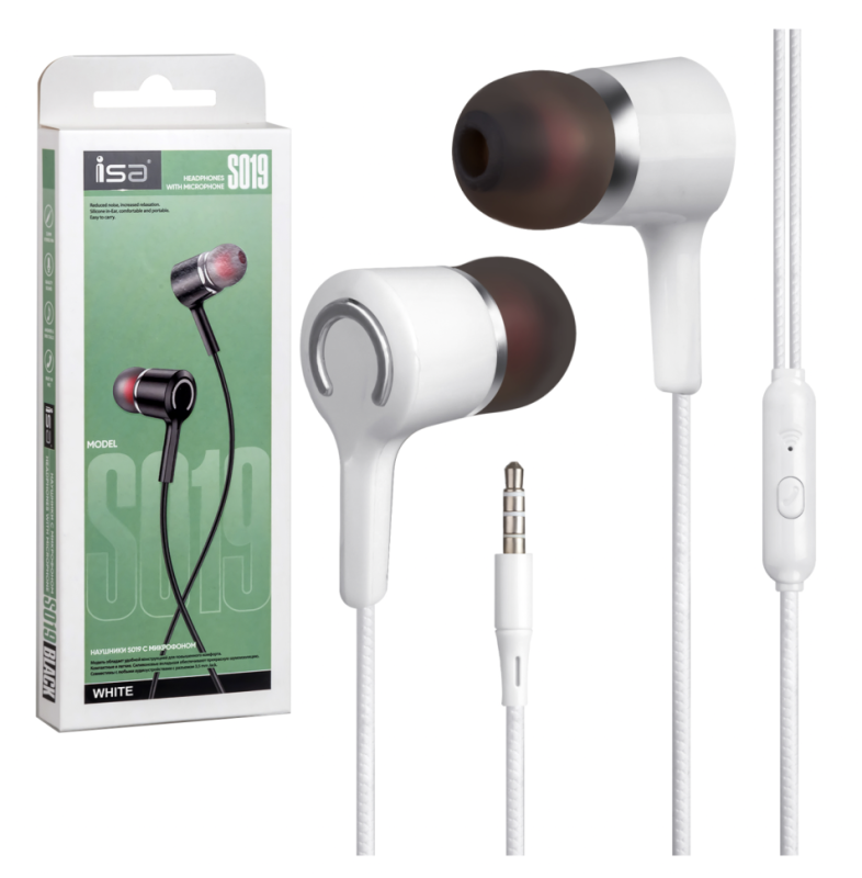 Наушники ISA S019 с микрофоном