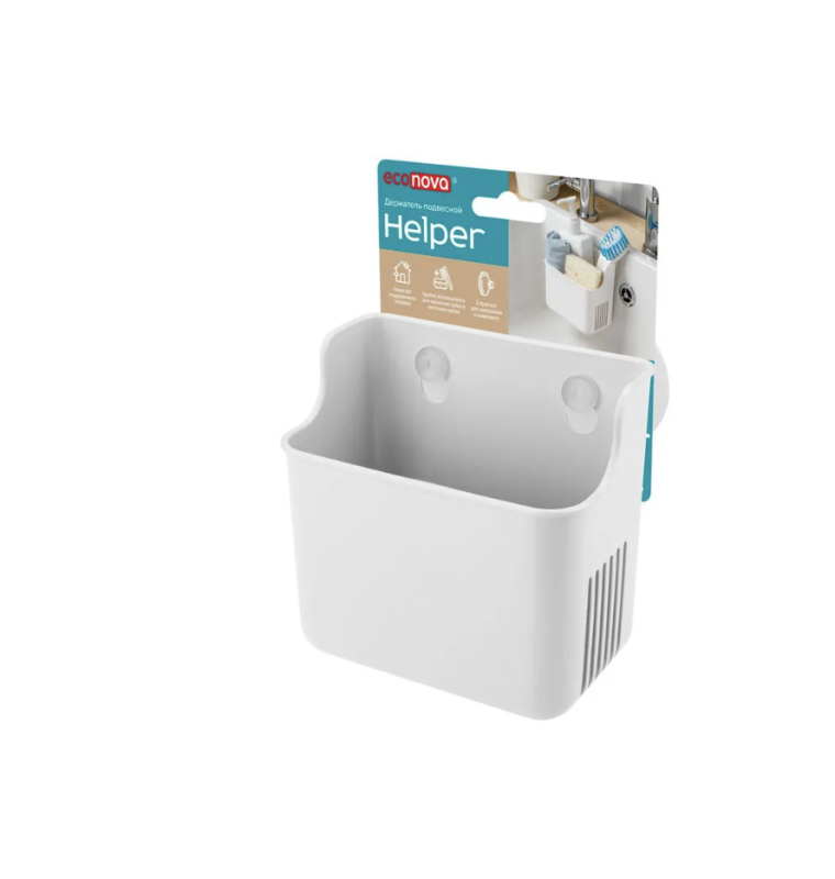 Держатель подвесной Econova Helper на присосках, 127х90х124 мм