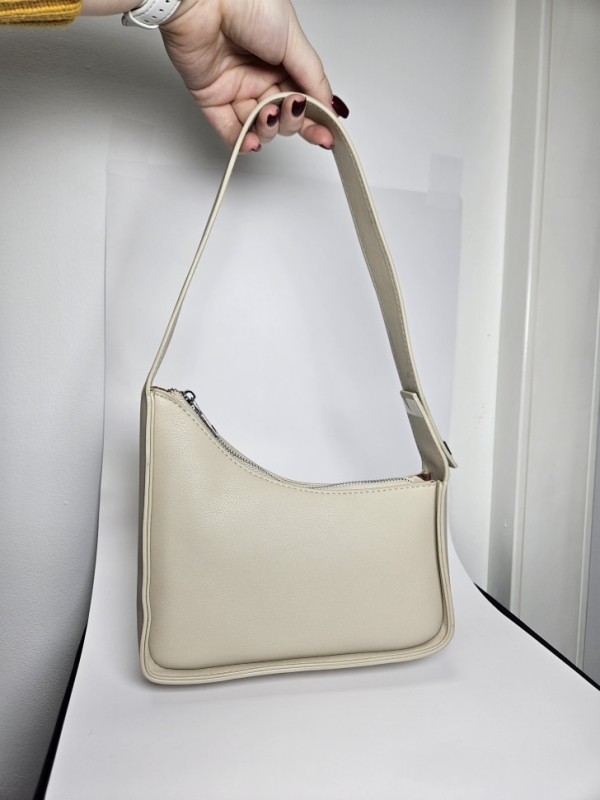 Сумка седло бежевая