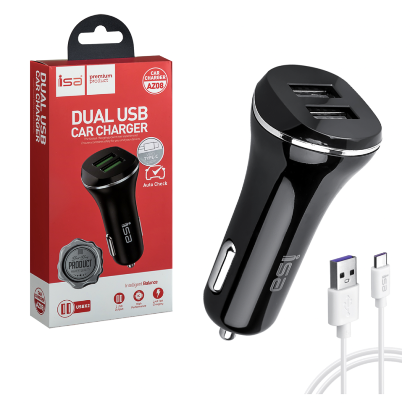 АЗУ Type-C на 2 USB 2.1A