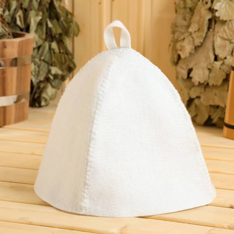 Шапка для бани Шапка для бани "Классическая" светлая