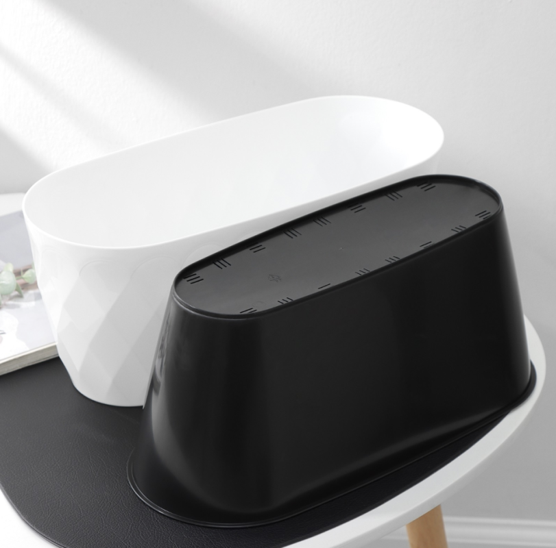 Кашпо для цветов со вставкой Laurel, 5 л, 35,4x15,2x15 см, цвет белый