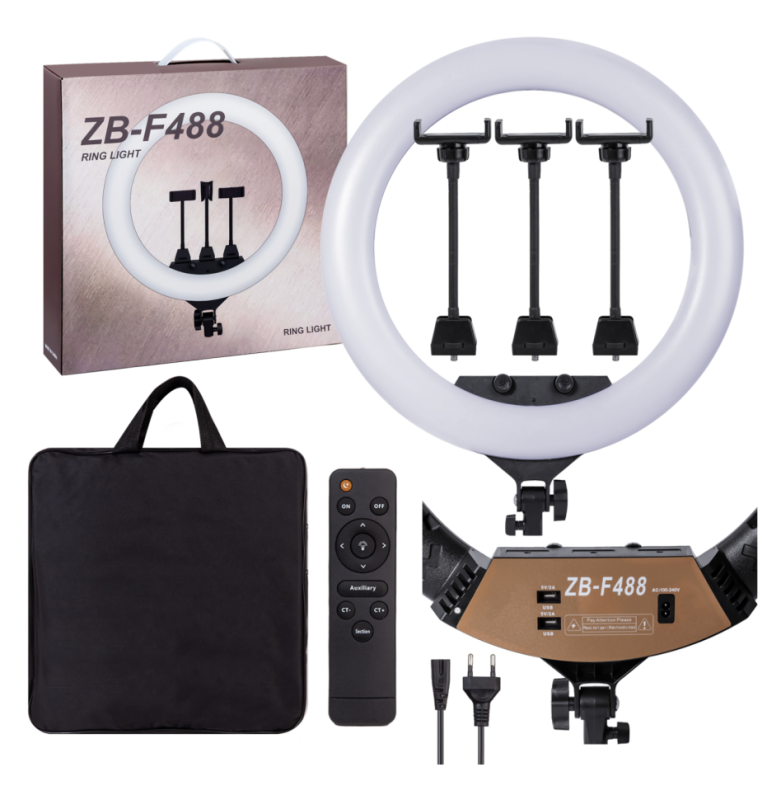 Селфи кольцо 55см 22" ZB-F488 80W