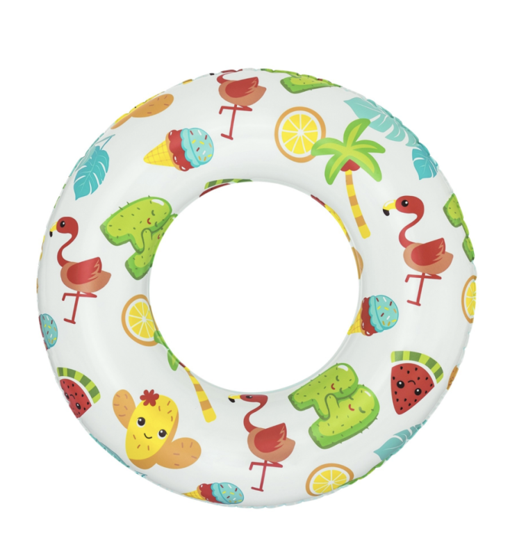Круг надувной для плавания «Тропики», d=61 см, от 3-6 лет, цвет в ассортименте Круг надувной для плавания «Тропики», d=61 см, от 3-6 лет, цвет в ассортименте