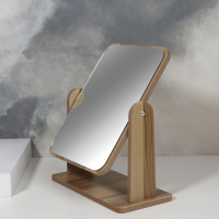 Зеркало настольное &laquo;BAMBOO&raquo;, зеркальная поверхность 15,7 х 20,5 см, цвет бежевый