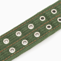 Ошейник четырехслойный, 80 х 4,9 см, ОШ 65-75 см, полиэстер, зелёный