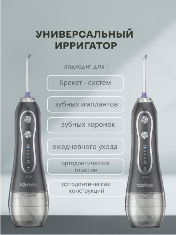Ирригатор для зубов портативный с насадками