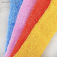 Мочалка для тела Доляна &laquo;Банный пояс&raquo;, 45,5x11 см, цвет МИКС