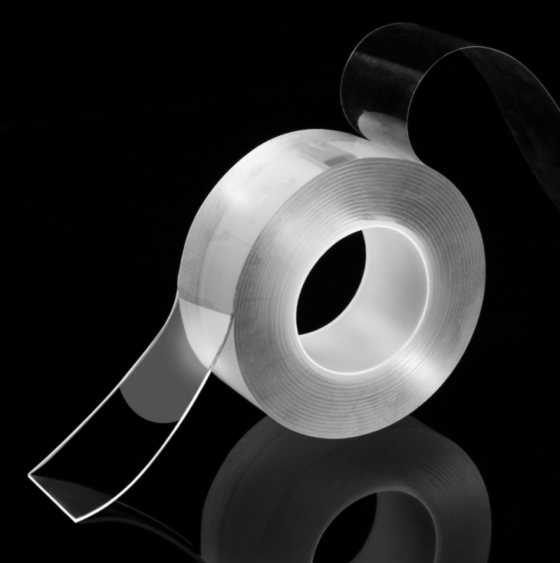 Клейкая нано лента TORSO, прозрачная, двусторонняя, акриловая 12 мм х 3 мм