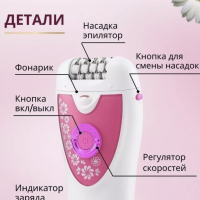 Эпилятор женский 2 в 1 VGR V-722