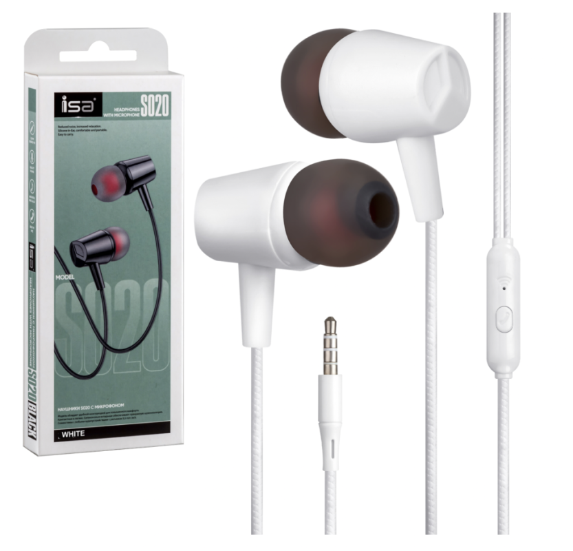 Наушники ISA S020 с микрофоном