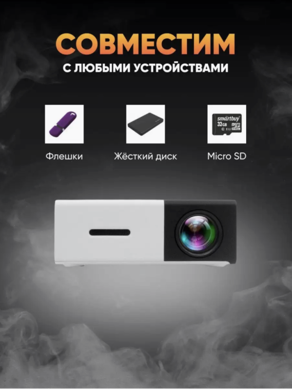 Мини проектор Unic YG-300