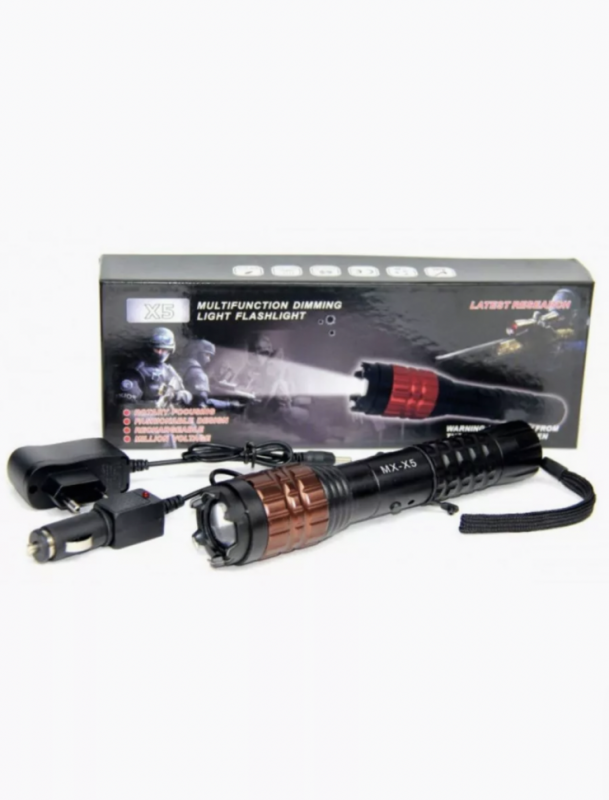 Фонарик электрошокер X5