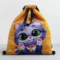 Мешок для обуви &laquo;Малыш котёнок&raquo; два вида ручек, 30 х 40 см