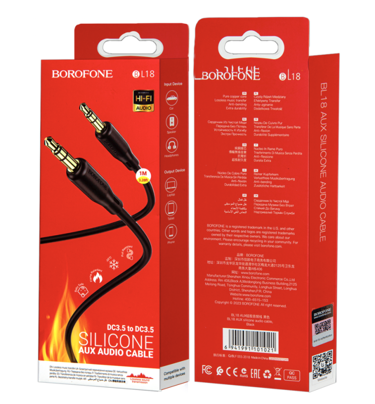 Кабель AUX BL18 1M