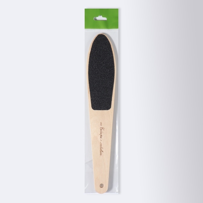 Тёрка для ног, наждачная, двусторонняя, 23,5 см, деревянная Тёрка для ног, наждачная, двусторонняя, 23,5 см, деревянная