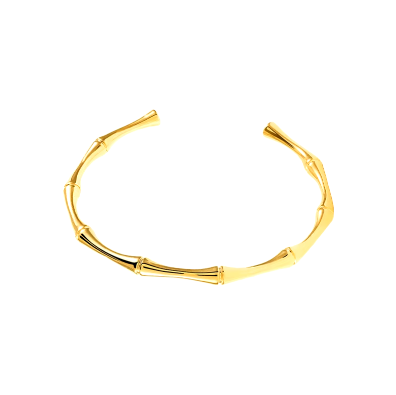 DIEYURO 316L нержавеющая сталь темпераментная бамбуковая открытая тонкая манжета