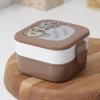 Контейнер для обеда IDEA &laquo;Совы&raquo;, 2 отделения, 400 мл