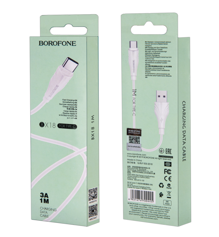 Кабель BX18 USB Type-C 1M