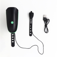 Фонарь велосипедный передний аккумуляторный "Мастер К", водонепроницаемый, с сигналом