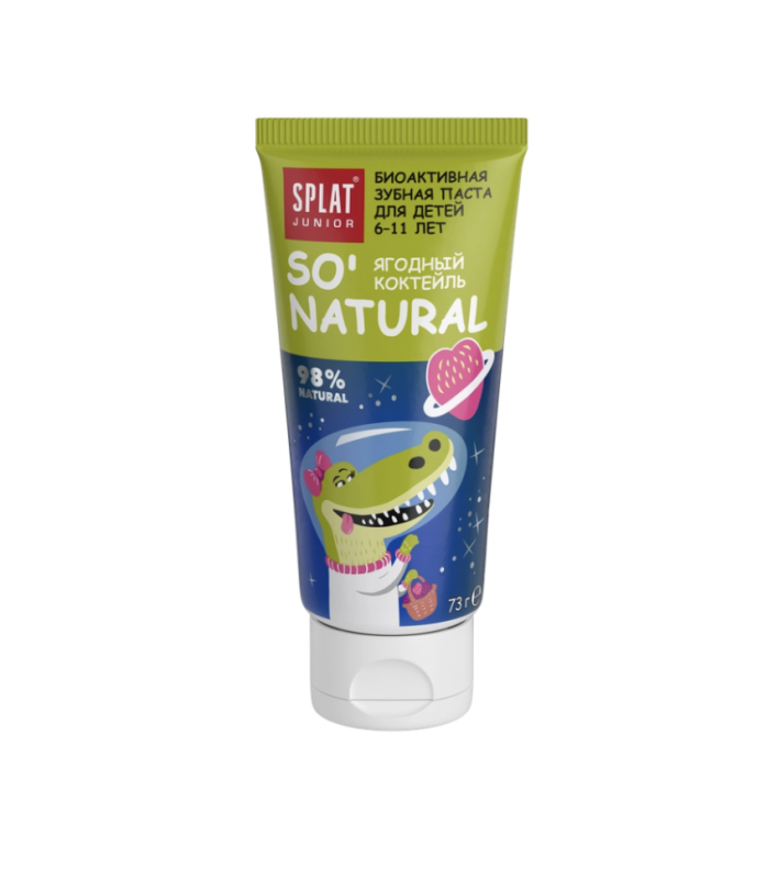 Зубная паста детская SPLAT Junior Ягодный коктейль, 6–11 лет, 73г Зубная паста детская SPLAT Junior Ягодный коктейль, 6–11 лет, 73г