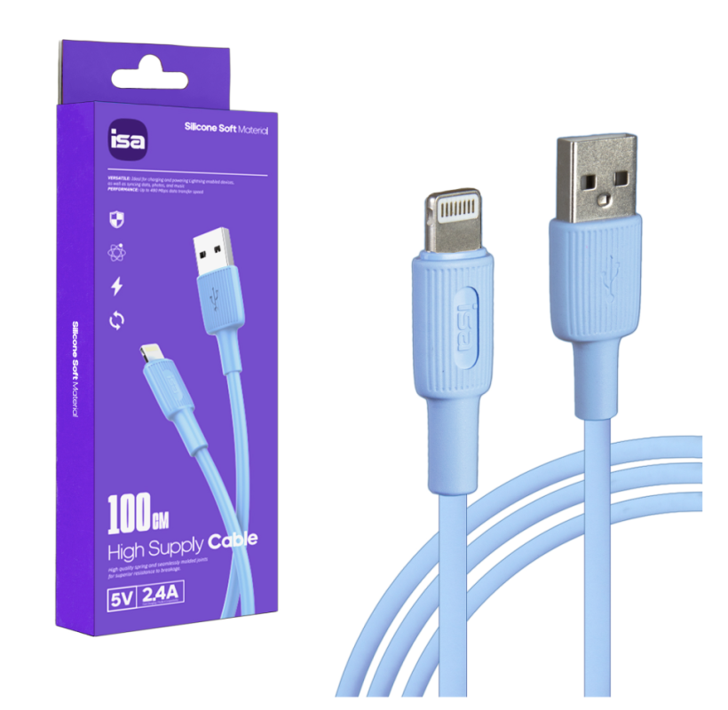 Кабель USB Lightning 1m 5V