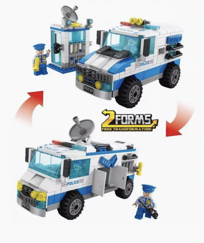 Полиция бронированная машина вездеход 271 деталь