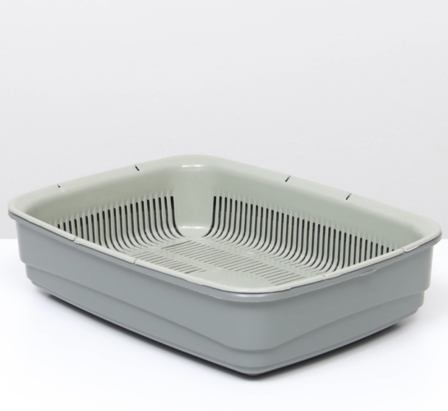 Лоток большой с сеткой Atlantis "Стандарт", 42 х 31 х 10 см, серый