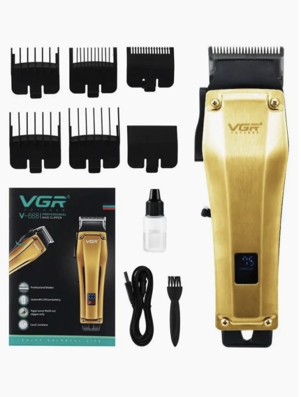 Профессиональная машинка для стрижки волос VGR V-668