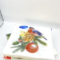 Салфетки бумажные Лилия "Снегирь" 20л