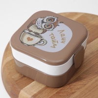 Контейнер для обеда IDEA &laquo;Совы&raquo;, 2 отделения, 400 мл