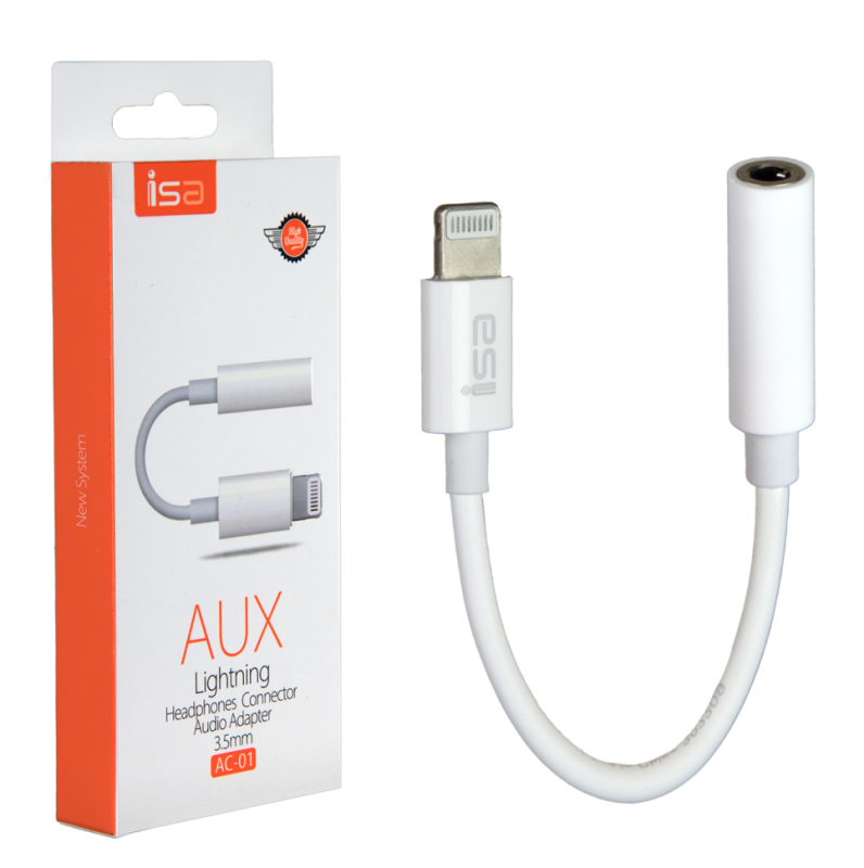 Переходник Lightning на 3,5mm Jack 10 см