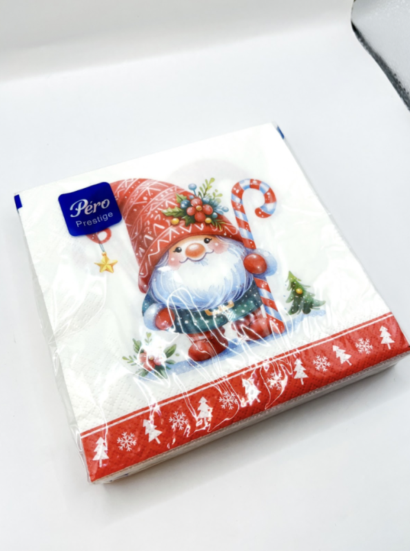 Салфетки бумажные Pero Prestige "Домовенок" 20л