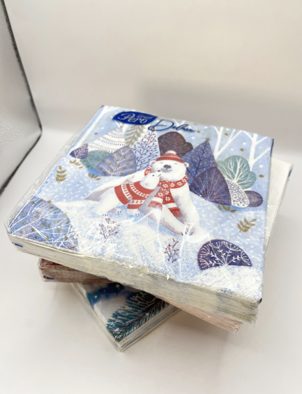 Салфетки бумажные Grand Pero Deluxe "Умка" 20л