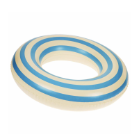 Круг для плавания 60 см, цвет белый/голубой