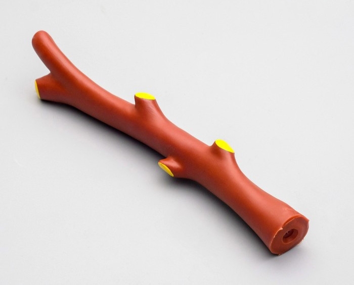 Игрушка пищащая "Ветка" для собак, 21,5 см, коричневая