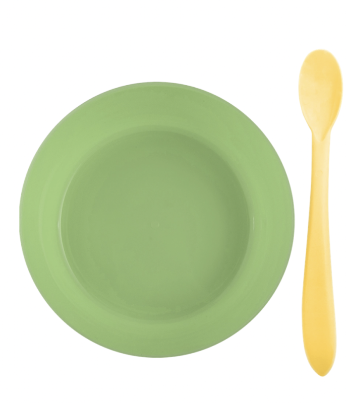 Тарелка детская 365 ДНЕЙ 430мл с ложечкой, в ассортименте