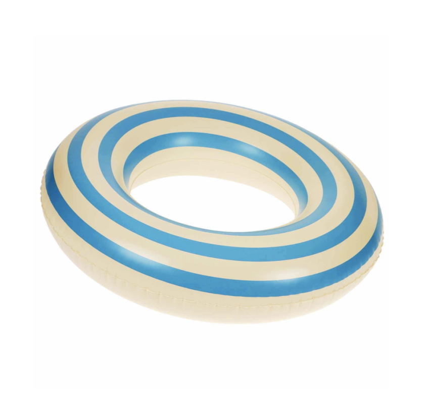 Круг для плавания 60 см, цвет белый/голубой