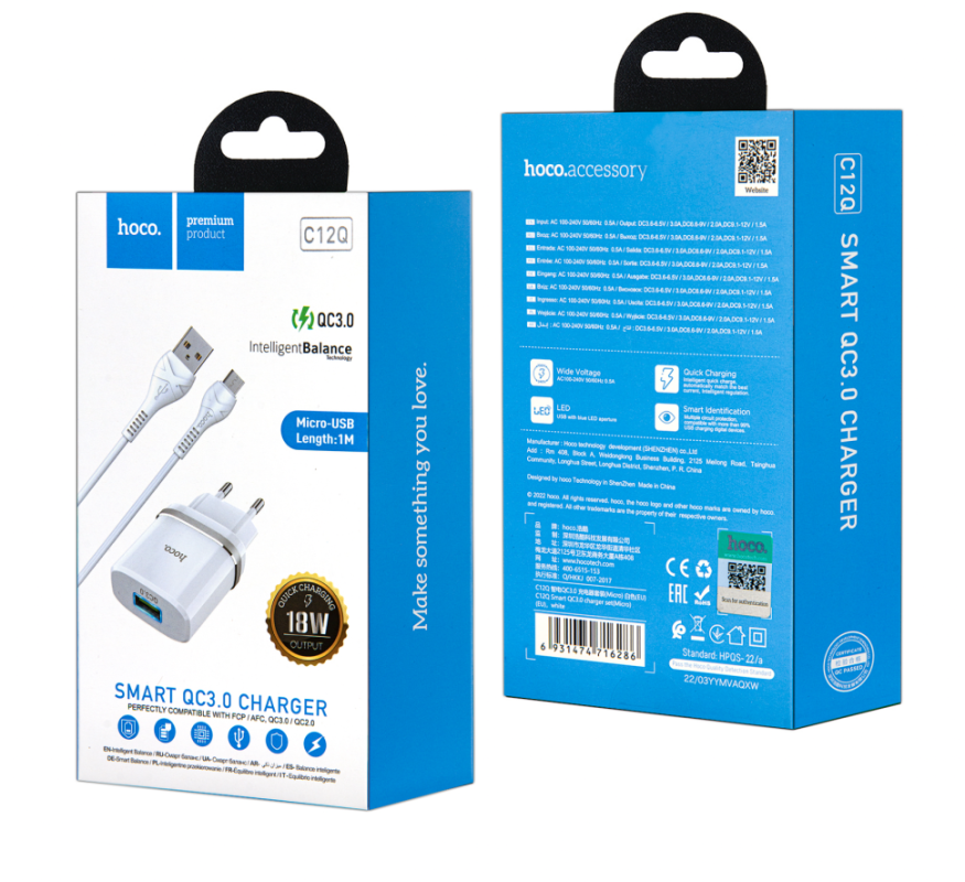 СЗУ C12Q Micro USB 2.1A