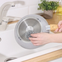 Губка для посуды Доляна, металлическая, спираль, 7x7x3,5 см