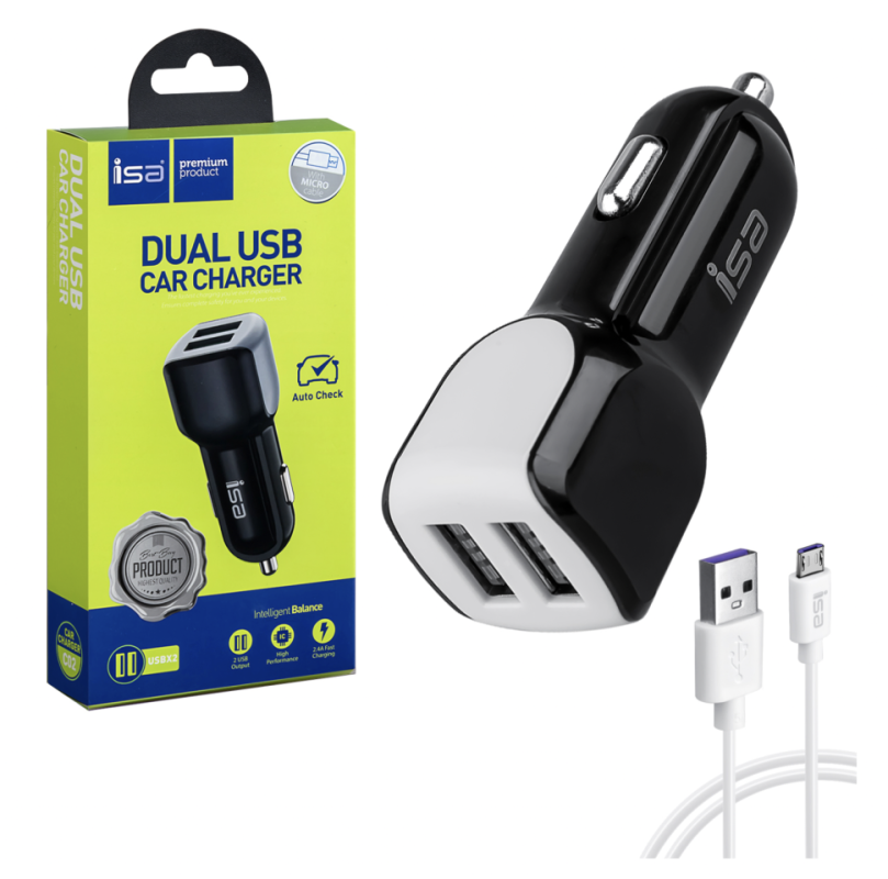 АЗУ Micro USB на 2 USB 2A