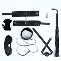 Эротический БДСМ набор Оки-Чпоки, металл, кожа, набор 8 предметов, черный Эротический БДСМ набор Оки-Чпоки, металл, кожа, набор 8 предметов, черный