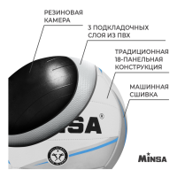 Мяч волейбольный MINSA, ПВХ, машинная сшивка, 18 панелей, р. 5 Мяч волейбольный MINSA, ПВХ, машинная сшивка, 18 панелей, р. 5