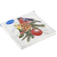 Салфетки бумажные Лилия "Снегирь" 20л