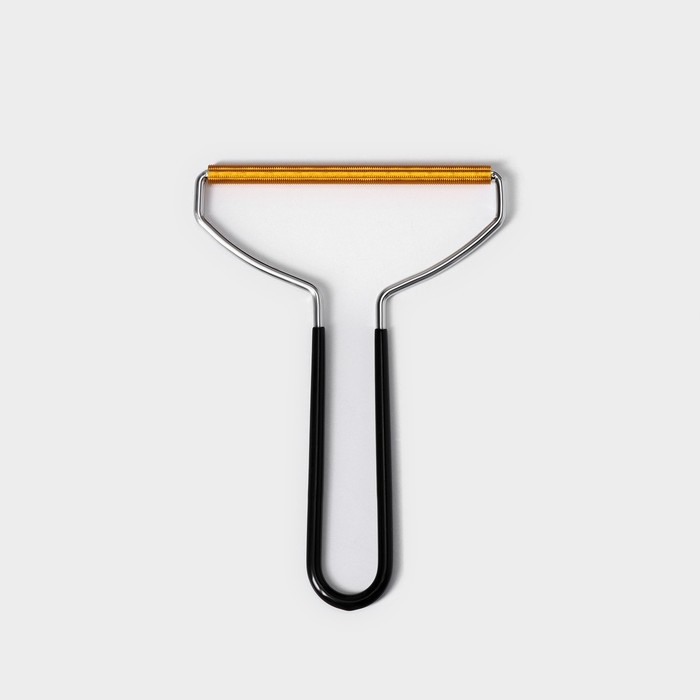 Скребок для чистки одежды, ковров, мебели Доляна, 18x12,5 см, ПВХ ручка