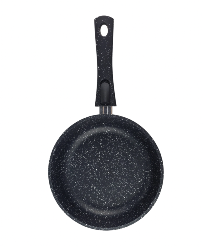 Сковорода HOMECLUB Marble 28см литая со съемной ручкой soft touch