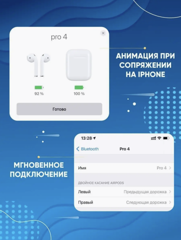 Наушники беспороводные PRO 4 Black