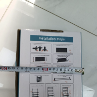 Обувница полка - вешалка напольная для прихожей четырехъярусная