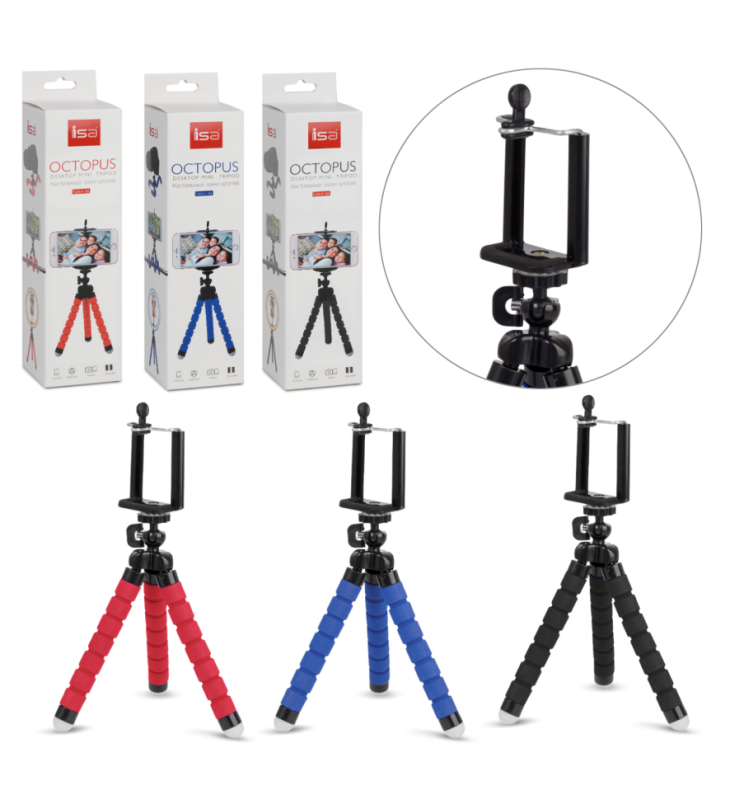 Настольный мини-штатив FLEX-01 черный